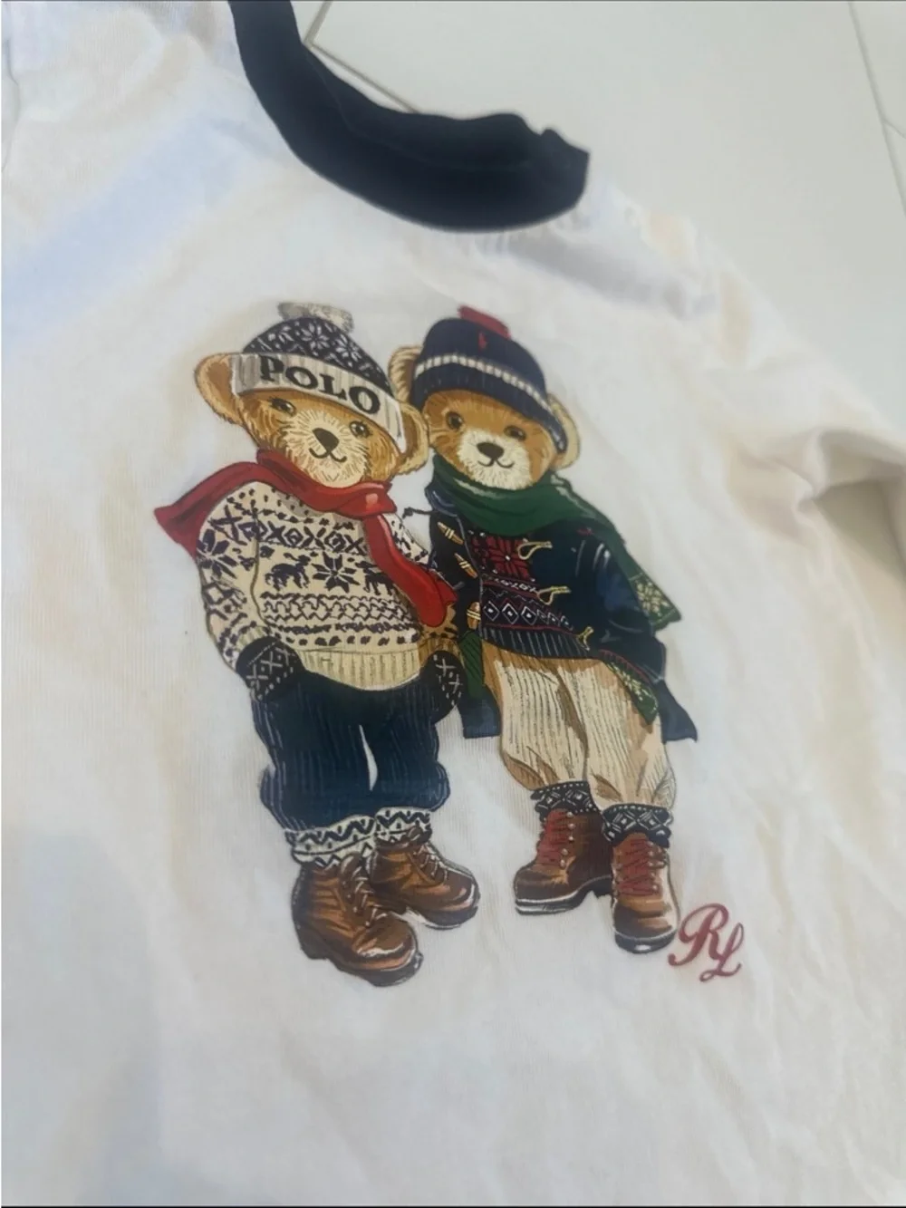 Ralph Lauren too long sleeve 9m baby bear winter holiday